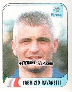 Sticker Fabrizio Ravanelli - UEFA Euro England 1996 n. 222 - Merlin