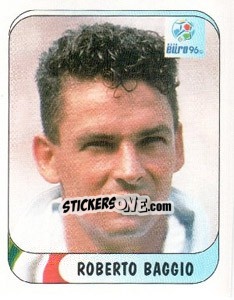 Sticker Roberto Baggio - UEFA Euro England 1996 n. 223 - Merlin