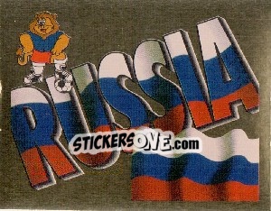 Cromo Russia Emblem - UEFA Euro England 1996 - Merlin