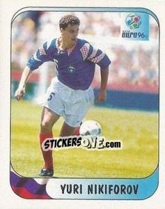 Sticker Yuri Nikiforov - UEFA Euro England 1996 - Merlin