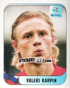 Sticker Valeri Karpin - UEFA Euro England 1996 - Merlin