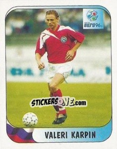 Sticker Valeri Karpin - UEFA Euro England 1996 n. 231a - Merlin