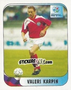 Cromo Valeri Karpin - UEFA Euro England 1996 - Merlin