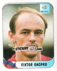 Sticker Viktor Onopko - UEFA Euro England 1996 - Merlin