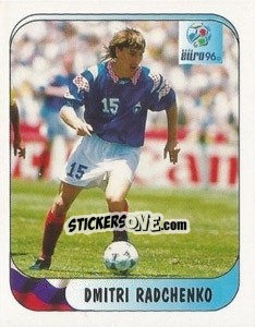Sticker Dmitri Radchenko - UEFA Euro England 1996 - Merlin