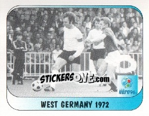 Sticker West Germany 1972 - UEFA Euro England 1996 n. 249 - Merlin