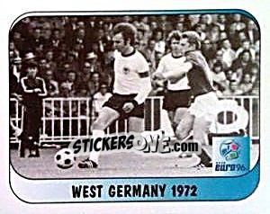 Sticker West Germany 1972 - UEFA Euro England 1996 n. 249a - Merlin