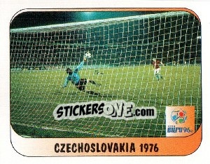 Sticker Czechoslovakia 1976 - UEFA Euro England 1996 - Merlin