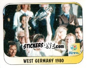 Sticker West Germany 1980 - UEFA Euro England 1996 n. 252 - Merlin