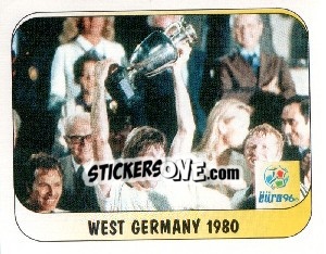 Sticker West Germany 1980 - UEFA Euro England 1996 - Merlin