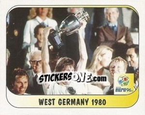 Sticker West Germany 1980 - UEFA Euro England 1996 - Merlin