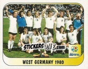 Sticker West Germany 1980 - UEFA Euro England 1996 - Merlin