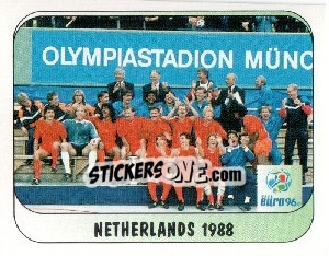 Sticker Netherlands 1988 - UEFA Euro England 1996 - Merlin