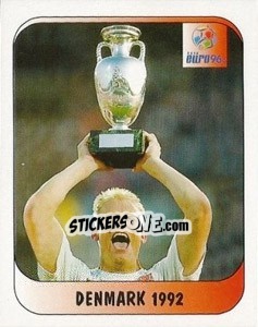 Sticker Denemark 1992 - UEFA Euro England 1996 - Merlin