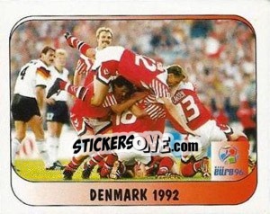 Figurina Denemark 1992 - UEFA Euro England 1996 - Merlin