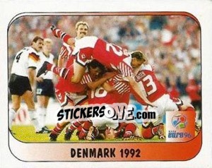 Sticker Denemark 1992 - UEFA Euro England 1996 - Merlin