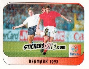 Cromo Denmark 1992 - UEFA Euro England 1996 - Merlin