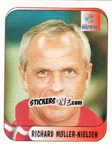 Sticker Richard Moller-Nielsen - UEFA Euro England 1996 - Merlin