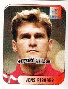 Cromo Jens Risager - UEFA Euro England 1996 - Merlin