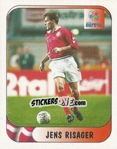 Cromo Jens Risager - UEFA Euro England 1996 - Merlin