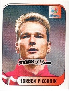 Sticker Torben Piechnik - UEFA Euro England 1996 - Merlin