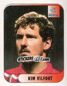 Sticker Kim Vilfort - UEFA Euro England 1996 - Merlin