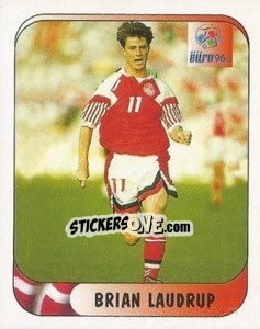 Sticker Brian Laudrup - UEFA Euro England 1996 n. 280a - Merlin