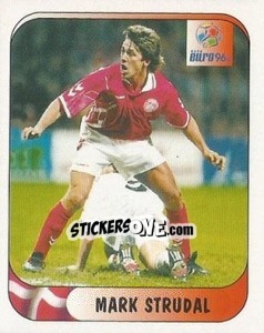 Sticker Mark Strudal - UEFA Euro England 1996 - Merlin