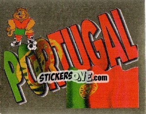 Sticker Portugal Emblem - UEFA Euro England 1996 n. 284 - Merlin