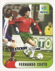 Sticker Fernando Couto - UEFA Euro England 1996 n. 287a - Merlin