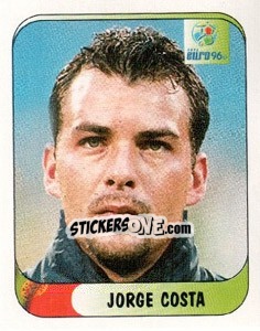 Sticker Jorge Costa - UEFA Euro England 1996 n. 288 - Merlin