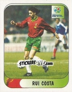 Sticker Rui Costa - UEFA Euro England 1996 - Merlin