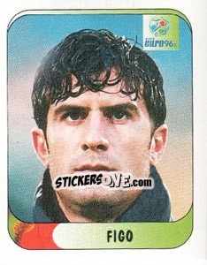 Sticker Figo - UEFA Euro England 1996 n. 295 - Merlin