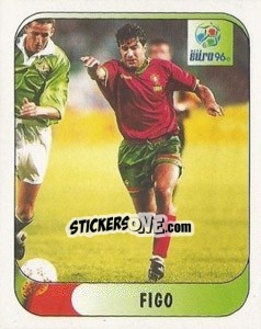 Sticker Figo - UEFA Euro England 1996 n. 295a - Merlin