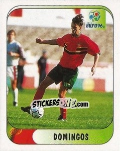 Sticker Domingos - UEFA Euro England 1996 n. 296a - Merlin