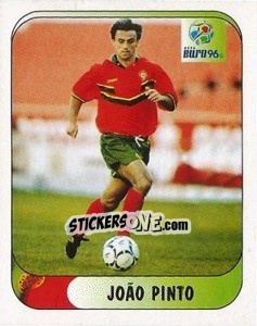 Sticker Joao Pinto - UEFA Euro England 1996 - Merlin