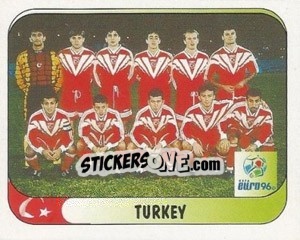 Figurina Turkey Team - UEFA Euro England 1996 - Merlin
