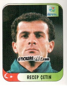 Sticker Recep Cetin - UEFA Euro England 1996 - Merlin