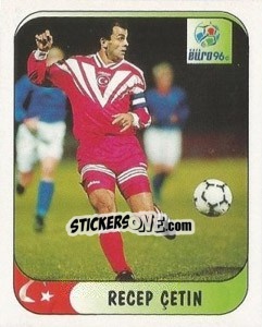 Sticker Recep Cetin - UEFA Euro England 1996 n. 302a - Merlin