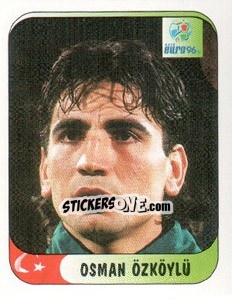 Sticker Osman Ozkoylu - UEFA Euro England 1996 - Merlin