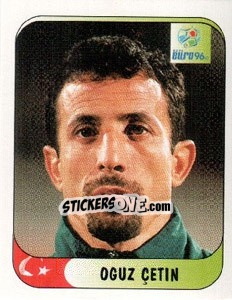 Sticker Oguz Cetin - UEFA Euro England 1996 n. 306 - Merlin