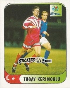Sticker Tugay Kerimoglu - UEFA Euro England 1996 n. 307a - Merlin