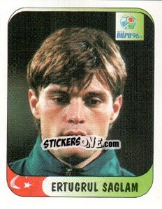 Sticker Ertugrul Saglam - UEFA Euro England 1996 - Merlin