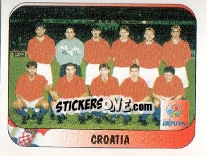 Sticker Croatia Team - UEFA Euro England 1996 n. 313 - Merlin