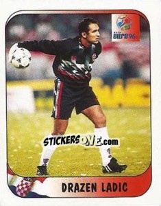 Sticker Drazen Ladic - UEFA Euro England 1996 n. 314a - Merlin