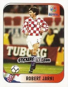 Sticker Robert Jarni - UEFA Euro England 1996 - Merlin