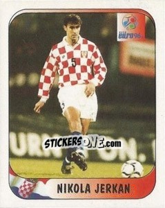 Cromo Nickola Jerkan - UEFA Euro England 1996 - Merlin