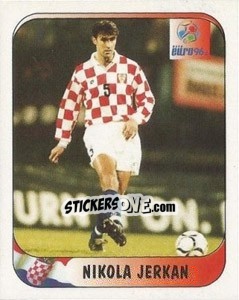 Figurina Nickola Jerkan - UEFA Euro England 1996 n. 317a - Merlin