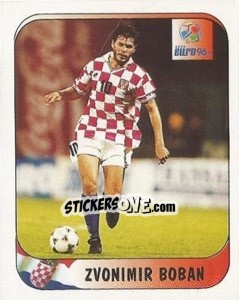 Sticker Zvonimir Boban - UEFA Euro England 1996 n. 319a - Merlin