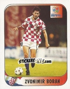 Cromo Zvonimir Boban - UEFA Euro England 1996 - Merlin